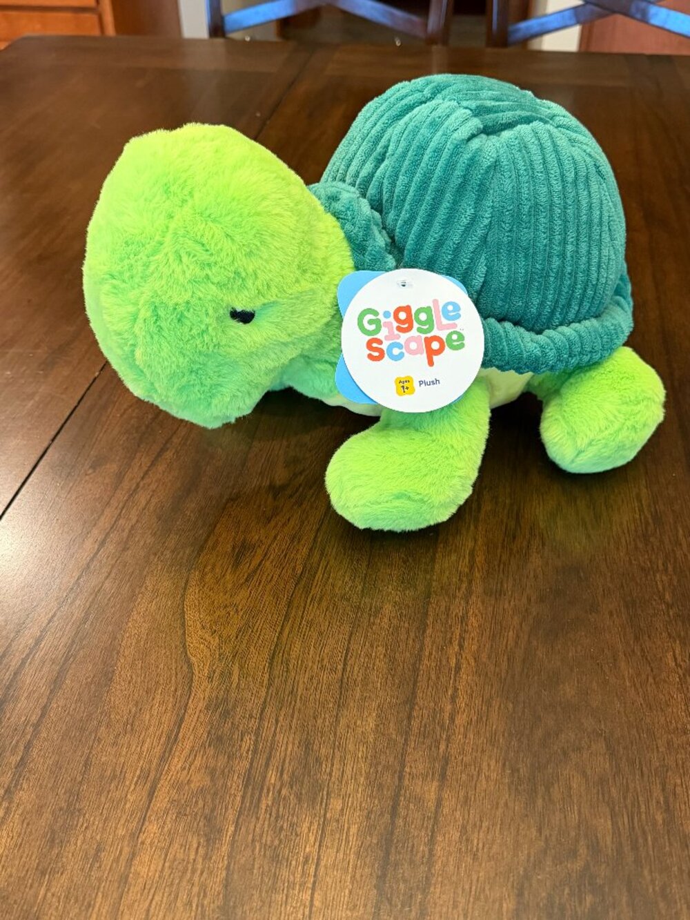 NWT GiggleScape Green Turtle Plush Target Store Brand Stuffed Sea Animal